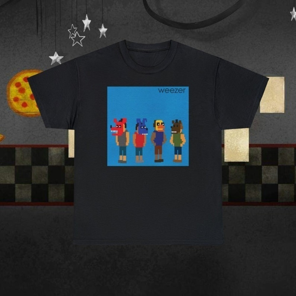 Fnaf Weezer Blue Album Tshirt Gift Shirt s
